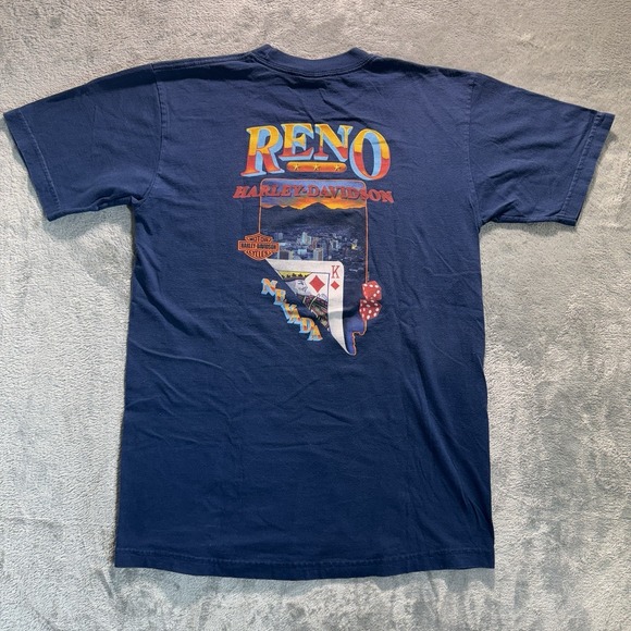 Harley-Davidson Other - Harley Davidson T-Shirt Medium Reno Nevada Flames 2004 VTG Y2K Biker